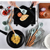 1PC Household Silicone Wooden Cooking Utensil Kitchenware