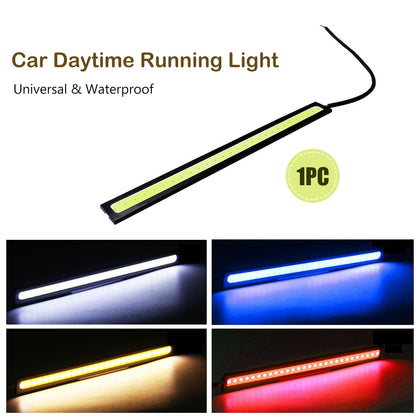 12V Universal Waterproof Car Daytime Running Light Super Bright DRL COB LED Strips