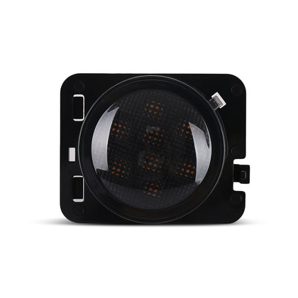 One Pair of Headlights Car Front LED Turn Signal Light Fender Flare Eyebrow Indicator Blinker