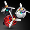 Propeller Shaped Car Aromatherapy Diffuser Air Outlet Perfume Clip Creative Zinc Alloy Rotating Atmosphere Lamp