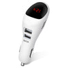 Car Multifunctional Anion Air Purifier Phone Charger Two USB Display