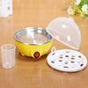 Mini Multifunctional Egg Steamer Single Layer 7-egg Boiler Smart Fast Cooking Auto Power-off Design