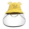 Transparent Protective Hat Anti-saliva Anti-spray Isolation Removable Mask Cover Face for Children