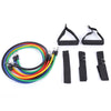 11pcs / Set Tube Exercise Stretched Bands Elastic Training Pull Rope Yoga Pilate Workout Cordage
