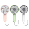 Edon E806 Portable Handheld Small Fan Student Dormitory Silent Mini-USB Charging Folding Fan