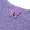 Butterfly Embroidery Crop Top for Women