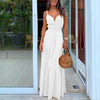 Party Night Elegant Sexy Maxi Summer Dresses Multicolor Tropical Jungle Leaf Boho Long Dress Sling Cross Back Plus Size