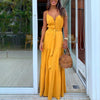 Party Night Elegant Sexy Maxi Summer Dresses Multicolor Tropical Jungle Leaf Boho Long Dress Sling Cross Back Plus Size