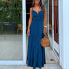 Party Night Elegant Sexy Maxi Summer Dresses Multicolor Tropical Jungle Leaf Boho Long Dress Sling Cross Back Plus Size