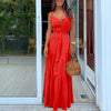 Party Night Elegant Sexy Maxi Summer Dresses Multicolor Tropical Jungle Leaf Boho Long Dress Sling Cross Back Plus Size
