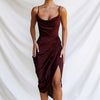 Elegant Bustier Midi Dress Celebrity Women Sexy Solid Irregular Party Dresses
