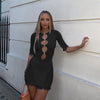 Sexy Sheer Mesh See Through Women's Mini Dress Bodycon Pencil Dresses
