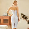 Adyce Summer Strapless White Bodycon Bandage Dress For Women Sexy Sleeveless Halter Celebrity Evening Runway Party Dresses 2022