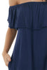2022 Women's Sexy Off-shoulder Short Sleeve dress summer casual ladies dress coldker