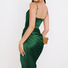 Elegant Bustier Midi Dress Celebrity Women Sexy Solid Irregular Party Dresses