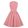 Vintage Gingham Bowknot Pin Up Dress