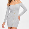 Knit Ribbed Mini Tight Dress