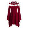 Halloween Costume Hollow Out Flare Sleeve Dress