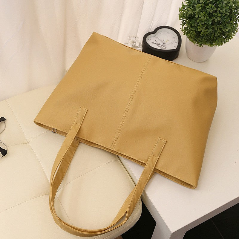 Guapabien Fashionable Pure Color Zipper Type PU Leather Women Bag