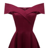Off The Shoulder Foldover Cocktail Dress