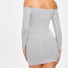 Knit Ribbed Mini Tight Dress