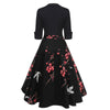 Blossom Printed Vintage Swing Dress