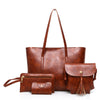 4pcs Women Tote Handbag Shoulder Crossbody Bag