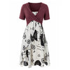 Floral Ruffled Cami Dress With Twist  Crop Top