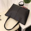 Guapabien Fashionable Pure Color Zipper Type PU Leather Women Bag