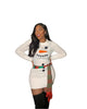 Funnel Neck Christmas Snowman Sweatshirt Dress