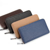 Baellerry New Men Lichee Pattern Metal Clip Embellishment Vertical Long Portable Clutch Wallet /w004