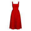 Women Long Dress Summer Sexy Casual Ruched Slip Midi Sundresses
