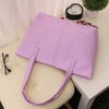 Guapabien Fashionable Pure Color Zipper Type PU Leather Women Bag