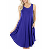 Sleeveless Round Neck Swing Dress