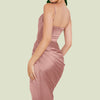 Elegant Bustier Midi Dress Celebrity Women Sexy Solid Irregular Party Dresses