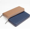 Baellerry New Men Lichee Pattern Metal Clip Embellishment Vertical Long Portable Clutch Wallet /w004