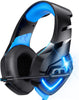 K9 Gaming Headset,Gaming Headphones with RGB LED Lights, Noise Cancelling, Stereo PS Vita Headset with Microphone, Over-Ear Headphones