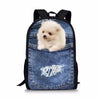 3D Animal Pattern Polyester Backpack