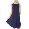 Sleeveless Round Neck Swing Dress