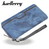 Baellerry New Patchwork Canvas Portable Clutch Wallet for Men