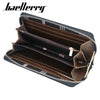 Baellerry New Patchwork Canvas Portable Clutch Wallet for Men