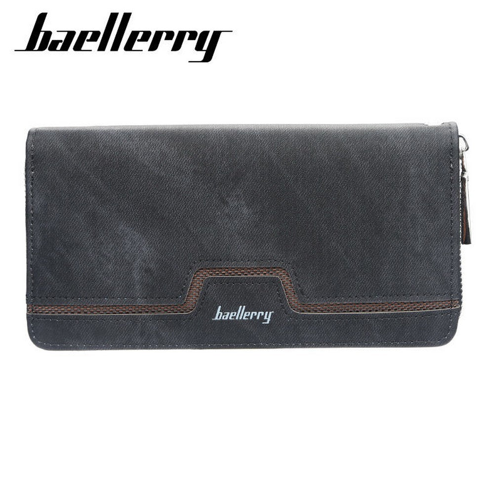 Baellerry New Patchwork Canvas Portable Clutch Wallet for Men