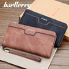 Baellerry New Patchwork Canvas Portable Clutch Wallet for Men