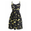 Halloween Bats Print Buckle Up Dress